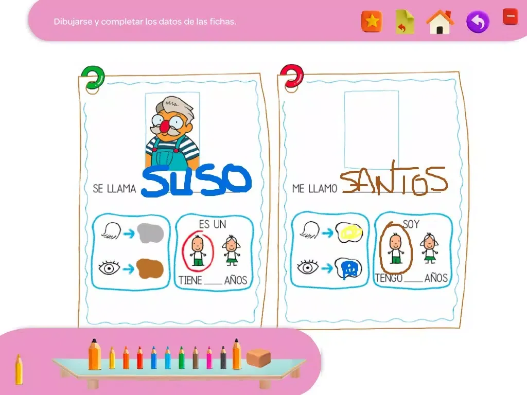 Tangkapan skrin El viaje de Suso 5 años iPad 