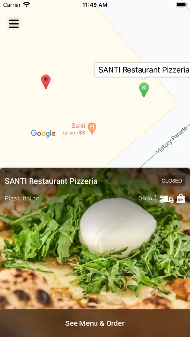 Capturas de pantalla de SANTI Restaurant Pizzeria