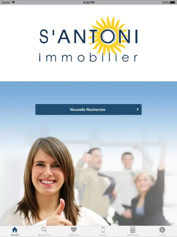 Ảnh chụp màn hình của Santoni iPad 