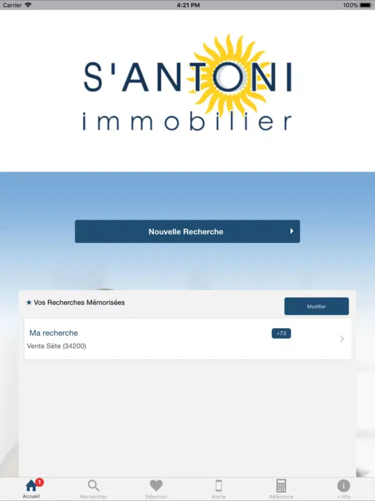 Ảnh chụp màn hình của Santoni iPad 