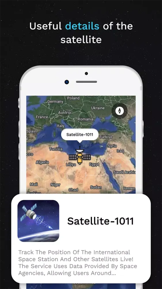Zrzuty ekranu Starlink Tracker
