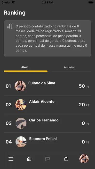 Capturas de tela do Flavio Gargioni