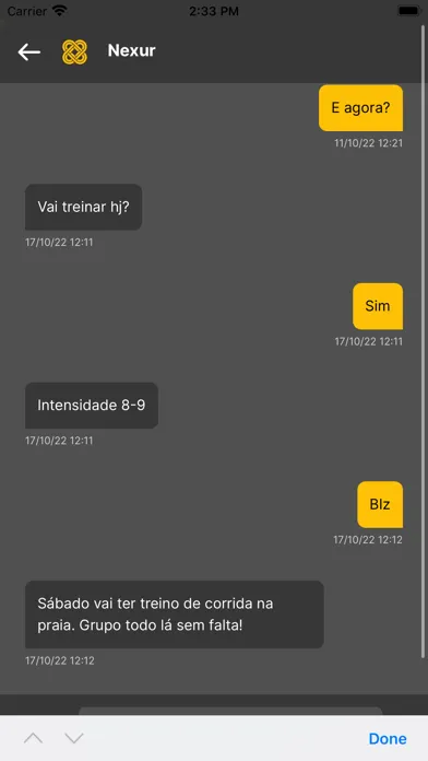 Capturas de tela do Flavio Gargioni
