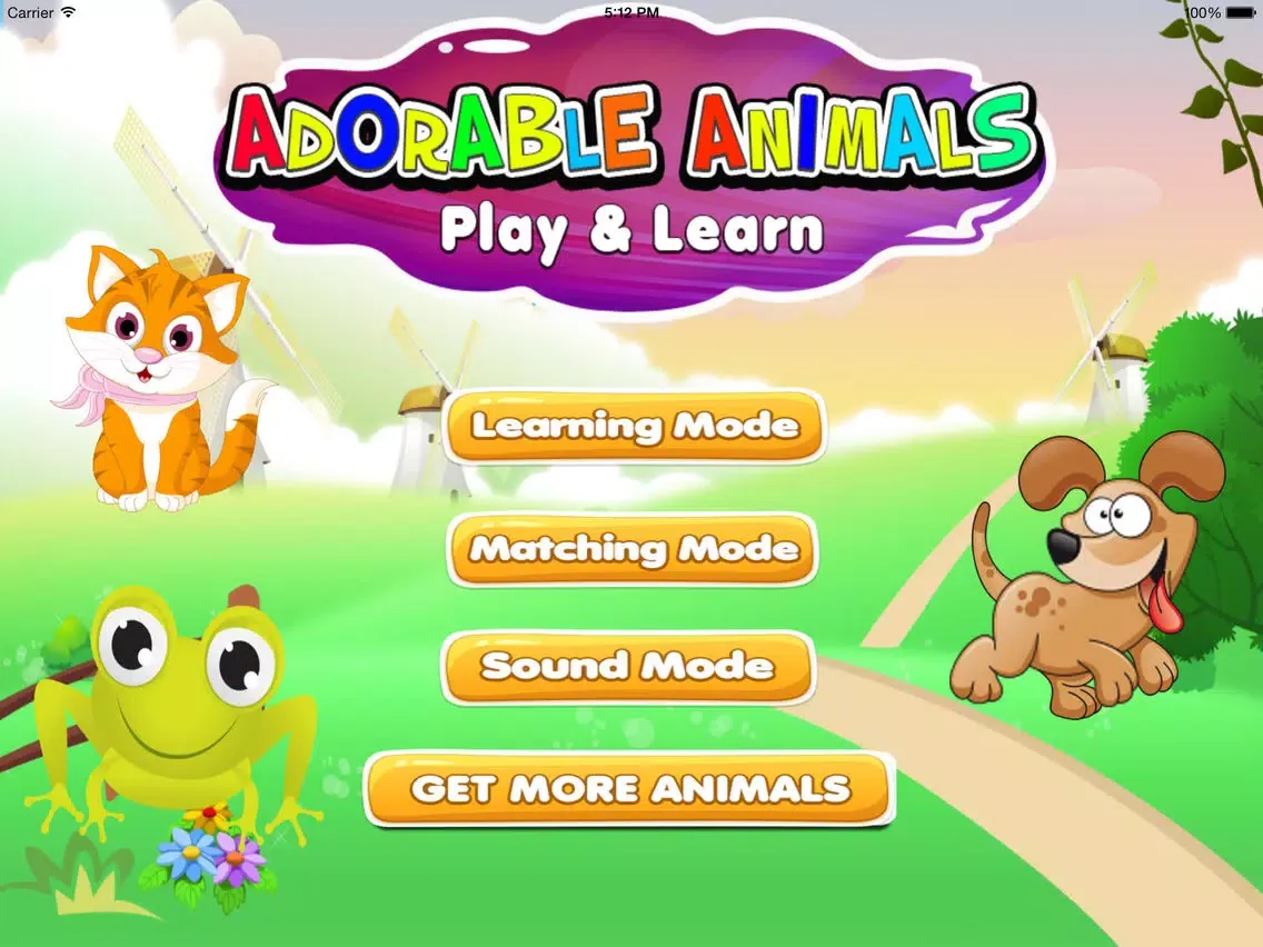 Adorable Animals for Kids Free iPad  Ekran Görüntüleri