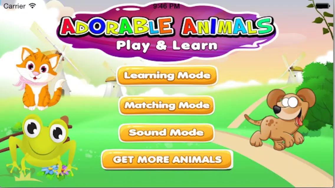 Adorable Animals for Kids Free Ekran Görüntüleri