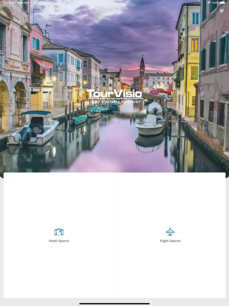 ภาพหน้าจอของ TourVisio B2B iPad 