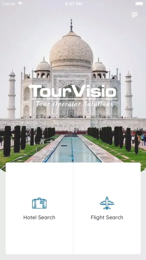 ภาพหน้าจอของ TourVisio B2B