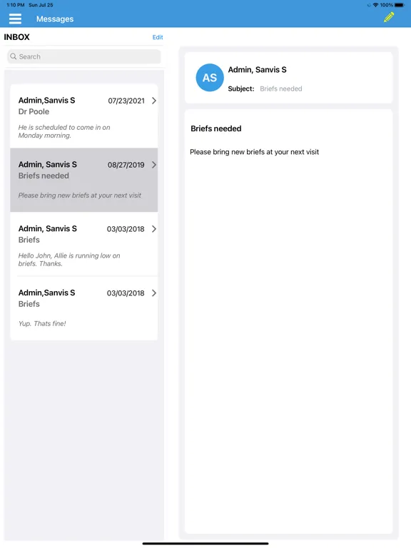 CareSynchrony® Connections iPad  Ekran Görüntüleri