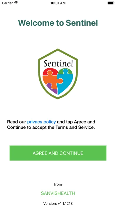 CareSynchrony® Sentinel スクリーンショット