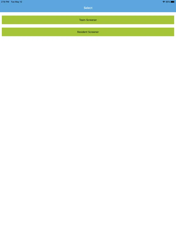 CareSynchrony® Screener iPad  Screenshots