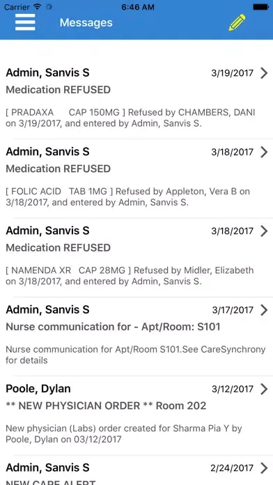 CareSynchrony® Messenger স্ক্রিনশট