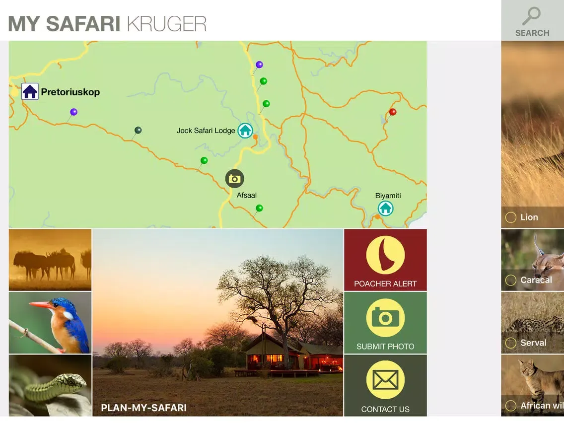 Tangkapan layar MY SAFARI - HD iPad 