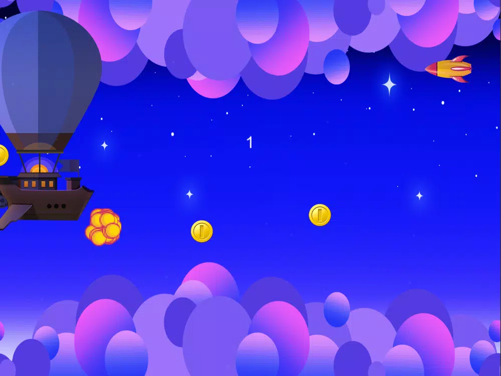 Tangkapan layar Cloud Flight Game! iPad 
