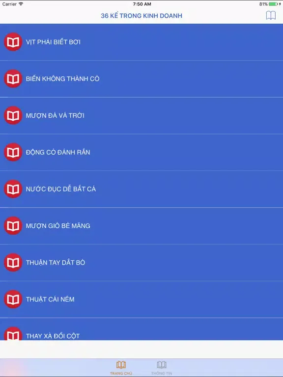 36 Kế Trong Kinh Doanh iPad  Screenshots