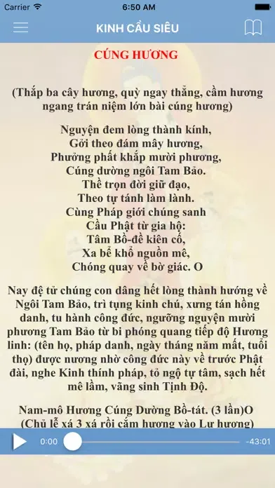 Capturas de tela do Kinh Cầu Siêu