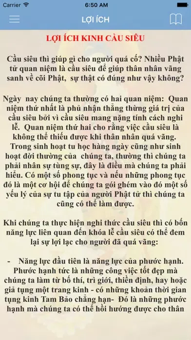 Capturas de tela do Kinh Cầu Siêu