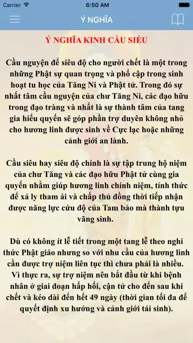 Capturas de tela do Kinh Cầu Siêu