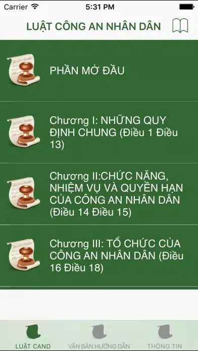 Capturas de pantalla de Luật Công An Nhân Dân 2014