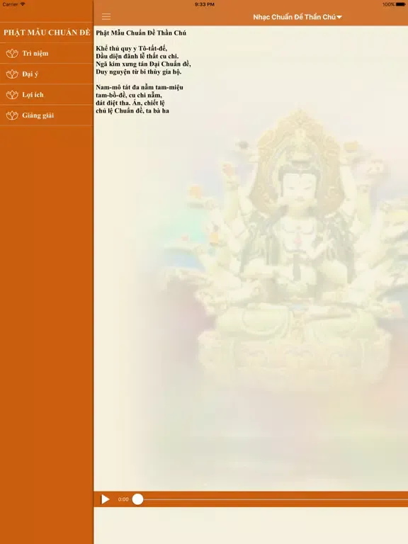 Phật Mẫu Chuẩn Đề Thần Chú iPad  Screenshots