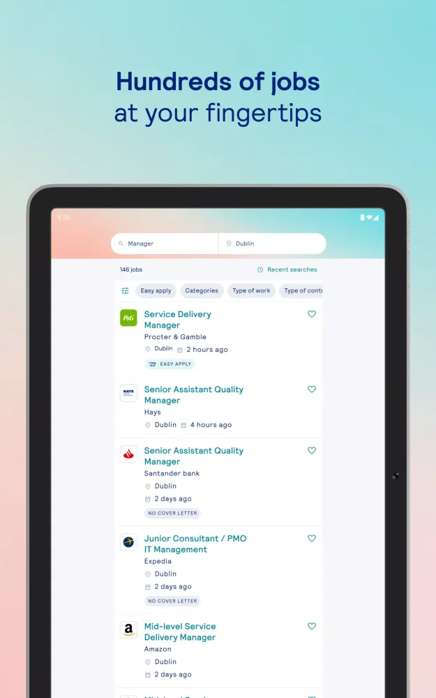 IrishJobs.ie - Job Search App Ekran Görüntüleri