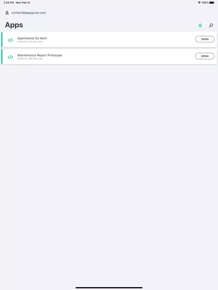 تصاویر SAP AppGyver Legend iPad 