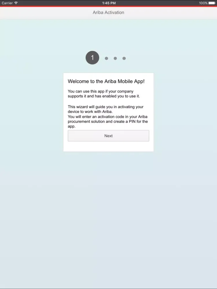 Скриншоты Ariba Mobile iPad 