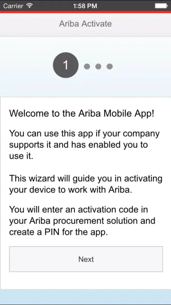 Скриншоты Ariba Mobile