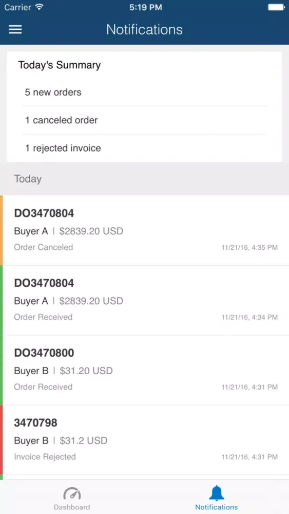 Tangkapan layar SAP Ariba Supplier