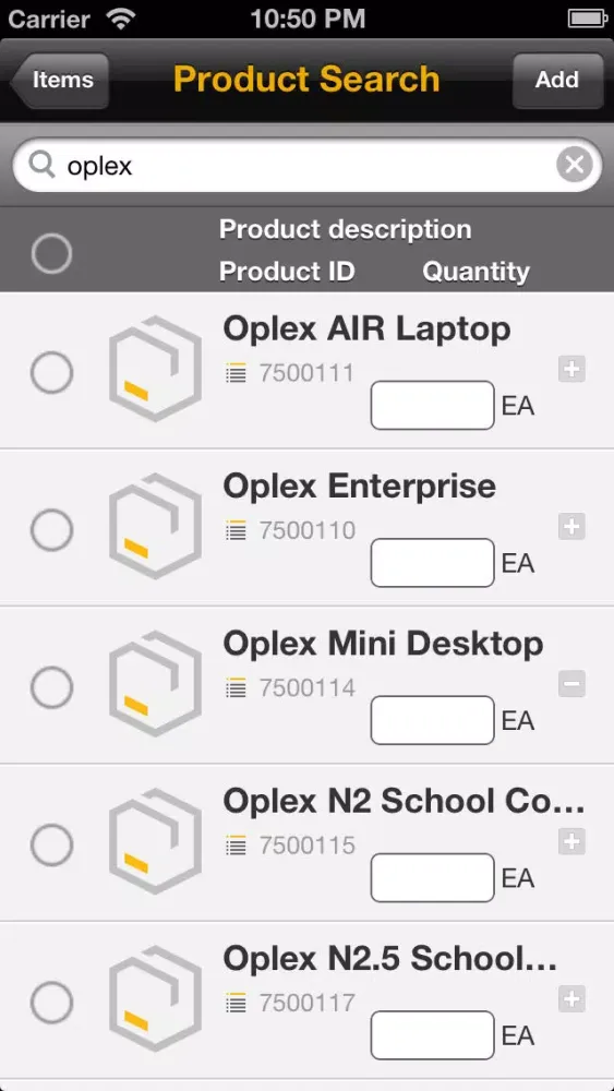ภาพหน้าจอของ SAP CRM Sales V2.1