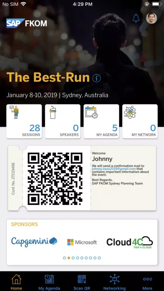 ภาพหน้าจอของ SAP FKOM Sydney