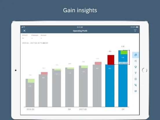 Скриншоты SAP Analytics Cloud iPad 