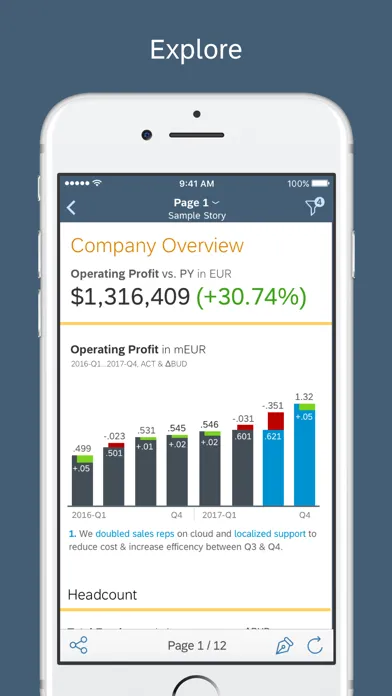 Скриншоты SAP Analytics Cloud