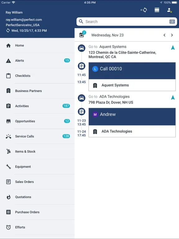 SAP Field Service Management iPad 应用截图