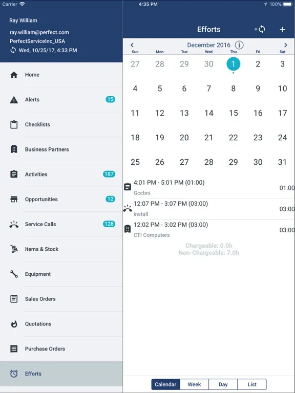 SAP Field Service Management iPad 应用截图