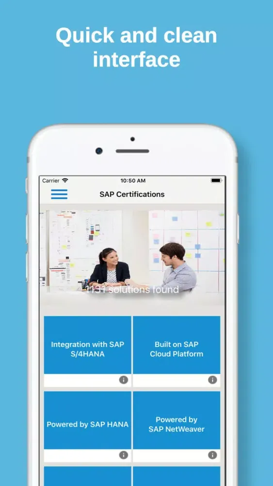 SAP Certified Solutions Dir.應用截圖