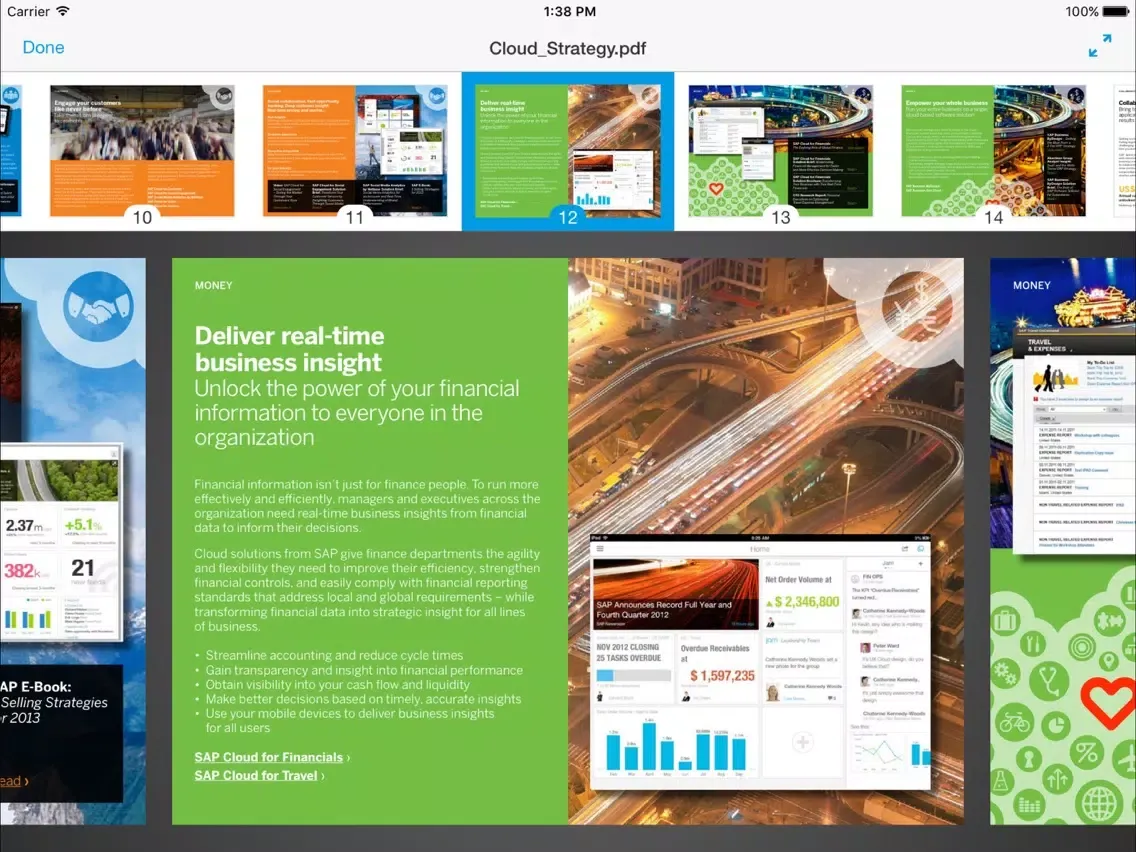 SAP Document Center iPad 应用截图