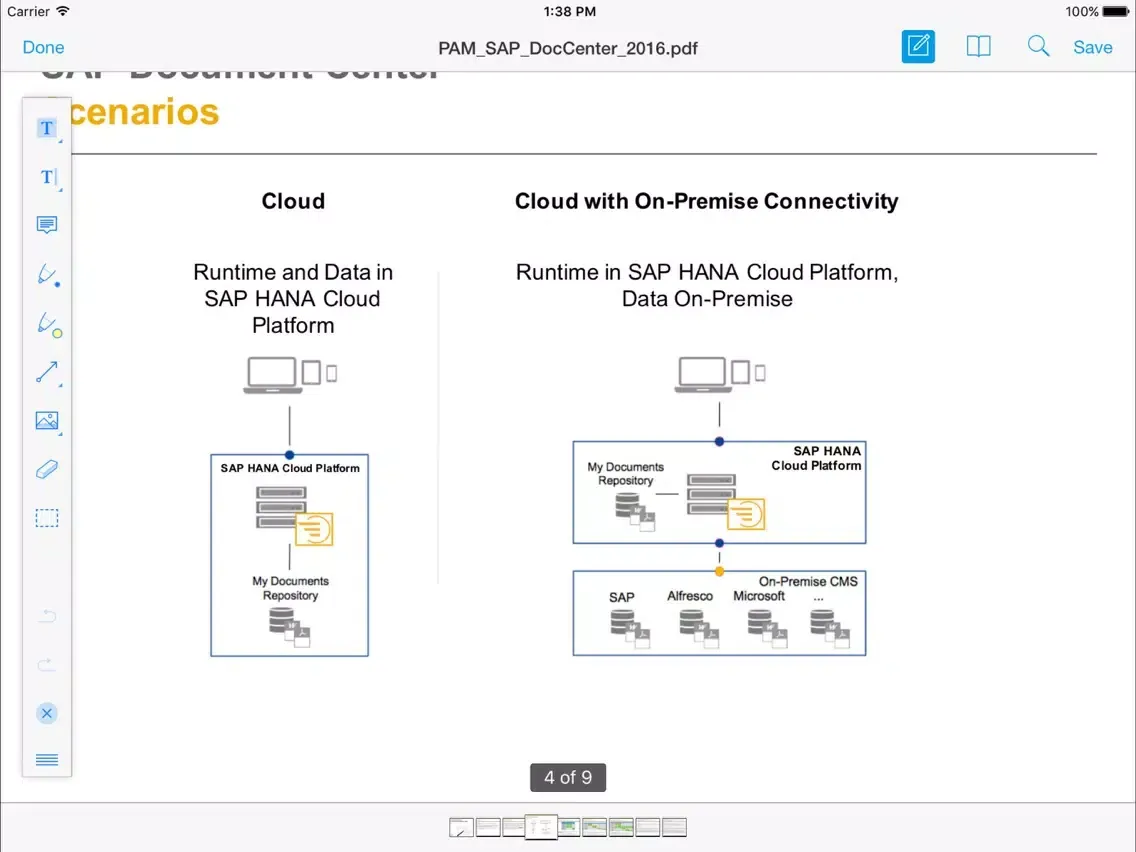 SAP Document Center iPad 应用截图