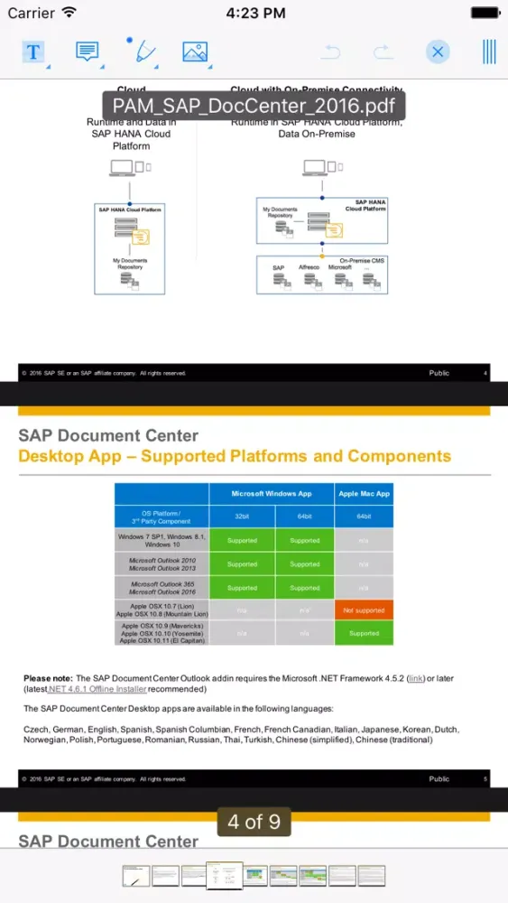 SAP Document Center应用截图