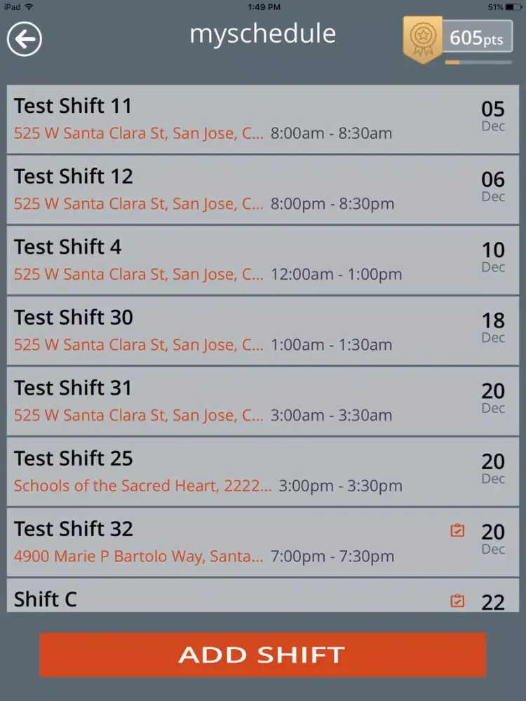 Tangkapan skrin SB50 Host Committee Volunteers iPad 