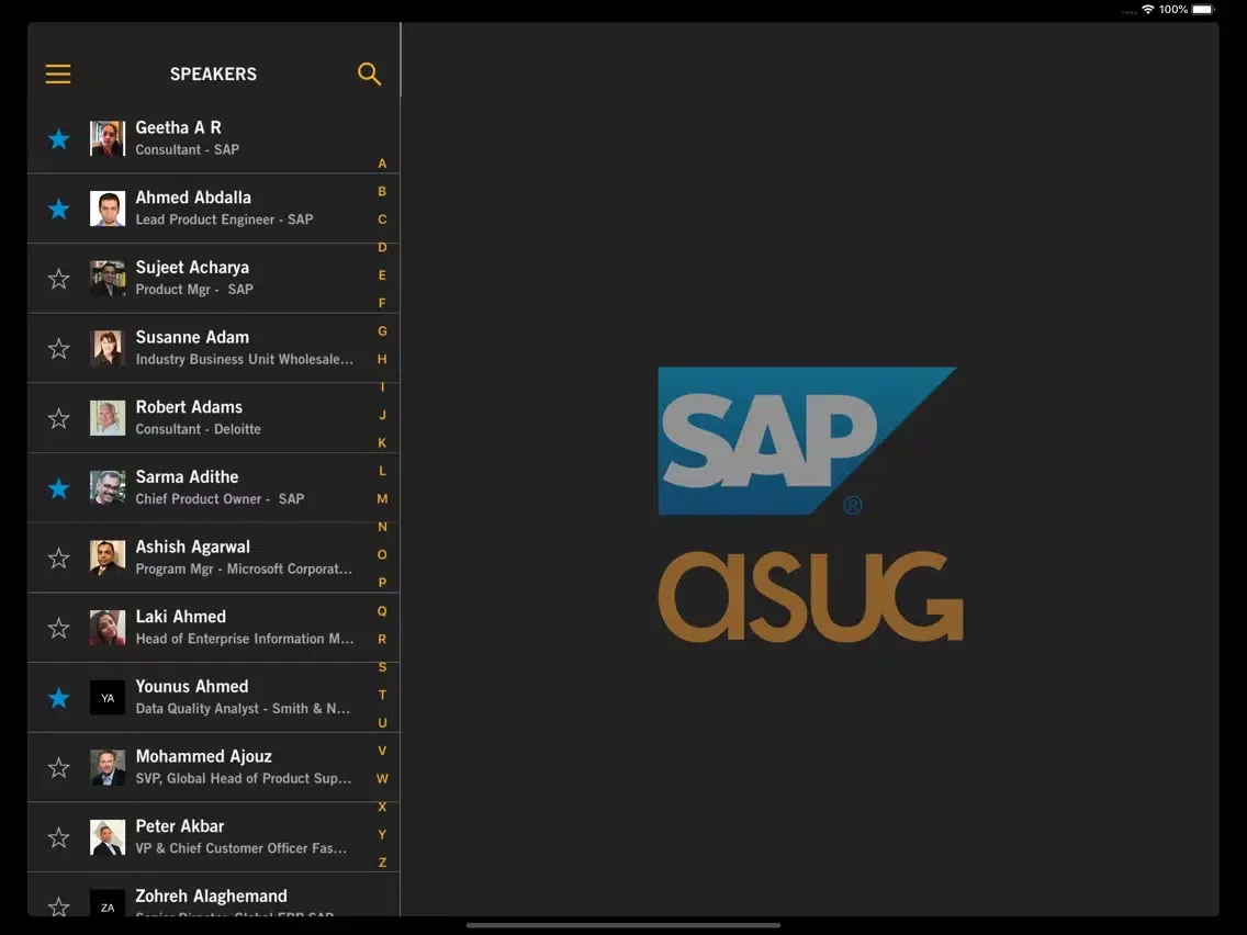 SAPPHIRE NOW + ASUG AC iPad  স্ক্রিনশট