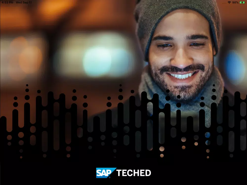 Tangkapan skrin SAP TechEd Global iPad 
