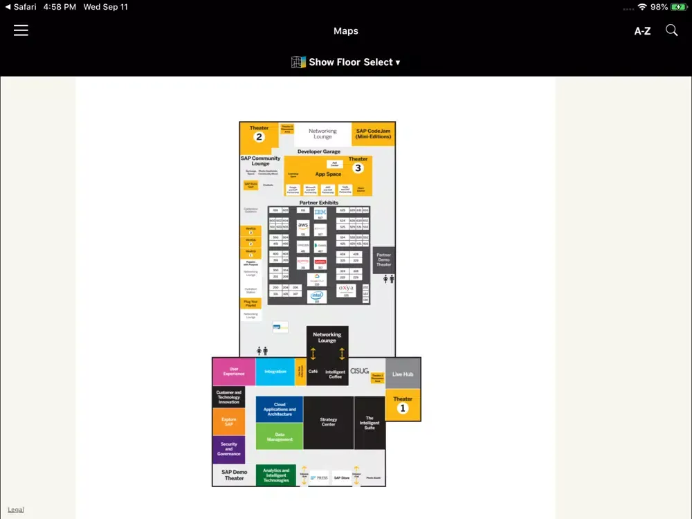 SAP TechEd Global iPad 应用截图
