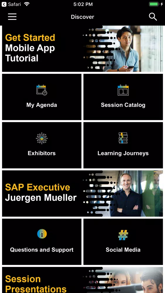 Tangkapan skrin SAP TechEd Global