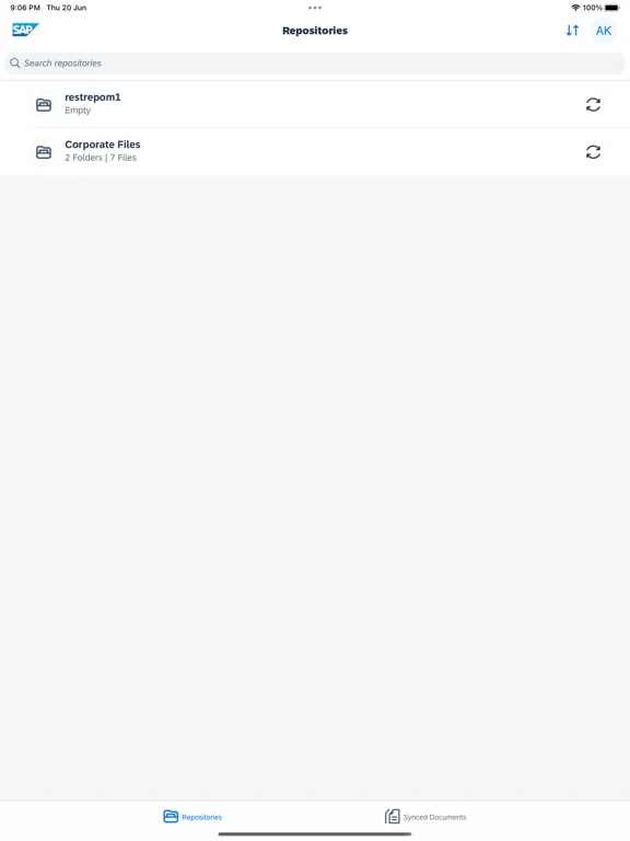 SAP Document Management iPad  Screenshots