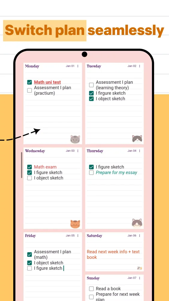 Capturas de pantalla de Weekly Planner