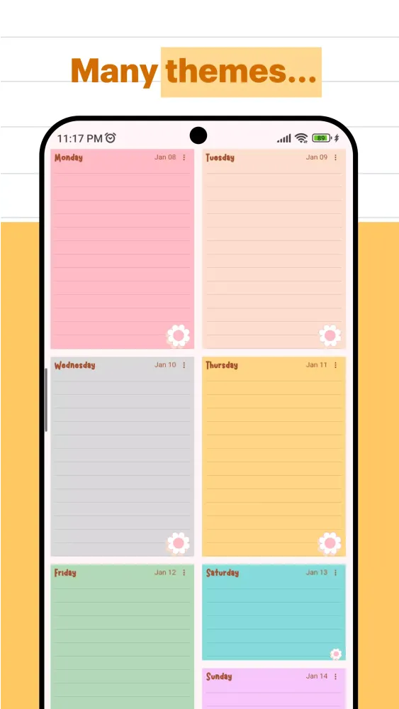 Capturas de pantalla de Weekly Planner