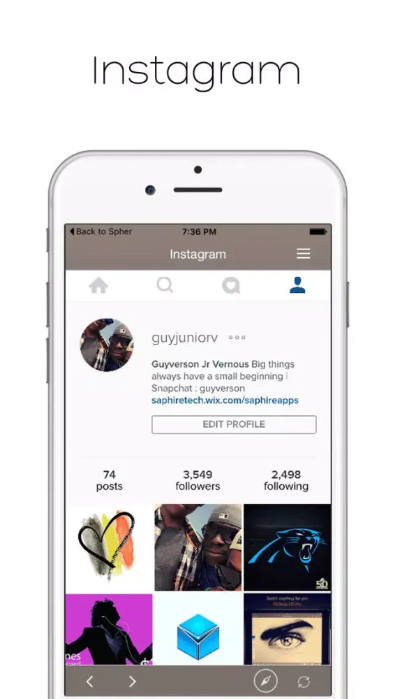 Capturas de tela do Spher - All Social Media Apps (In One)