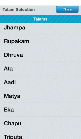 Screenshot di iMridangamLt  Manjira Tambura Player