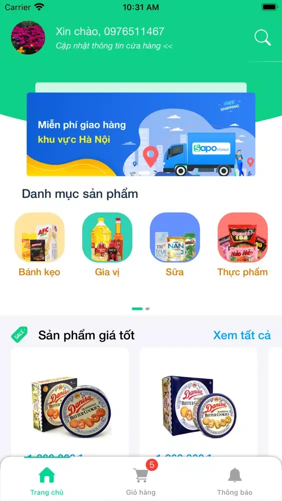 Sapo Market Ekran Görüntüleri