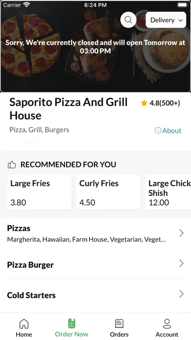 Saporito Pizza And Grill House应用截图
